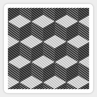 Square line pattern Sticker